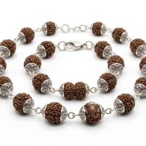 rudraksha bracelet (set in a silver casing)